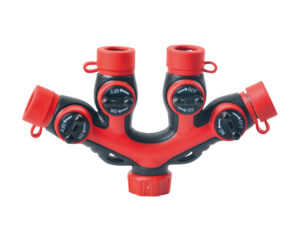 4 Way Shut Off Valve W/ Swivel Coupling